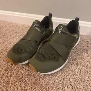 TIEM Indoor Cycling Shoes Olive Green Camo SPD Cleats